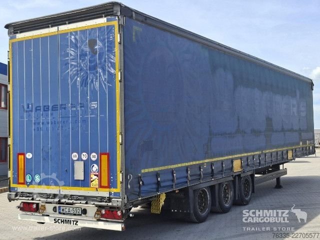 Auflieger mit Pritsche & Plane Schmitz Cargobull Curtainsider Mega