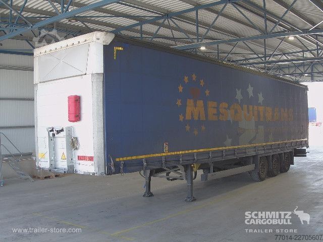 Auflieger mit Pritsche & Plane Schmitz Cargobull Curtainsider Mega