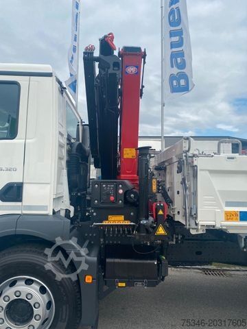 Three-sided tipper truck MAN TGM 18.320 /4x2/BL/Meiller/Kipper/Kran/15 m/ Neu