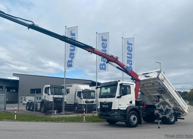 Autokran MAN TGM 18.320 /4x2/BL/Meiller/Kipper/Kran/15 m/ Neu
