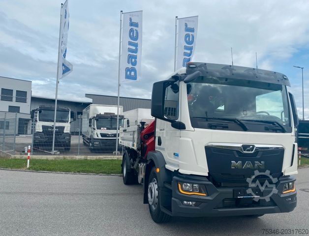 Autokran MAN TGM 18.320 /4x2/BL/Meiller/Kipper/Kran/15 m/ Neu