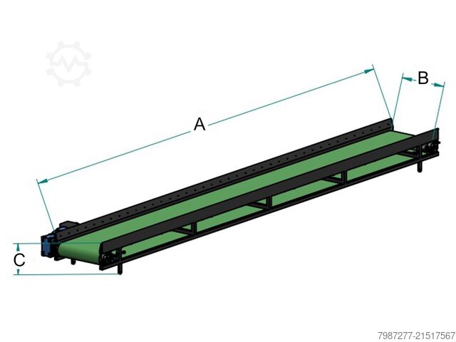 GLATTER BANDFÖRDERER 300 x 40 cm Havai Park, s. r. o. 