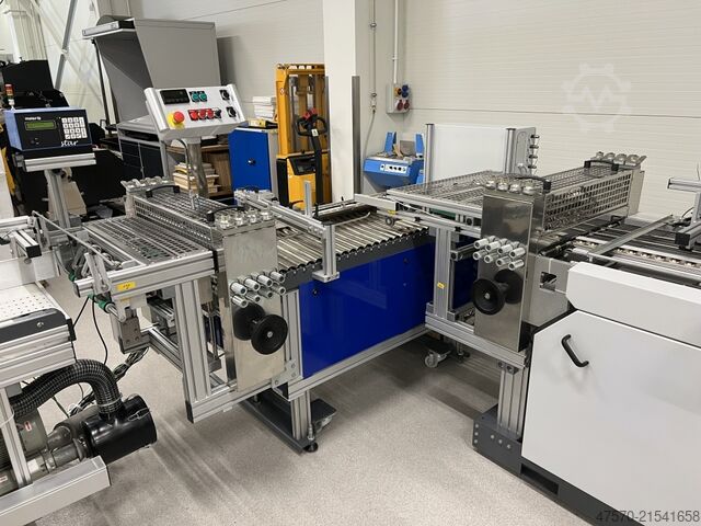 Rill- und Falzmaschine Heidelberg Stahlfolder + Popp Maschinenbau SRT + MWS