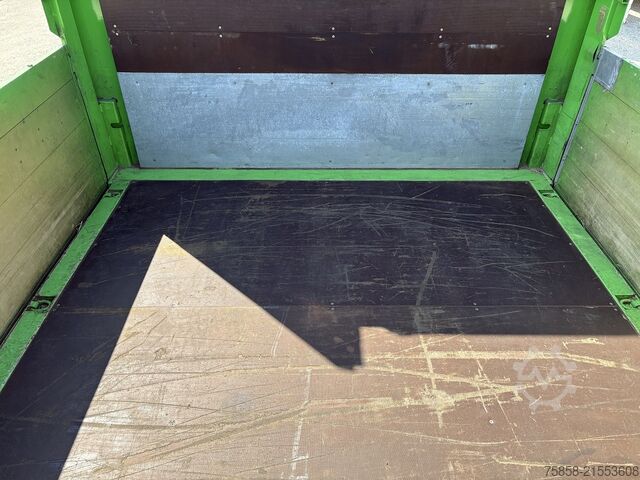 Wechselbrücke mit Pritsche Krone Baustoff 7,45 Multilockrahmen Türen