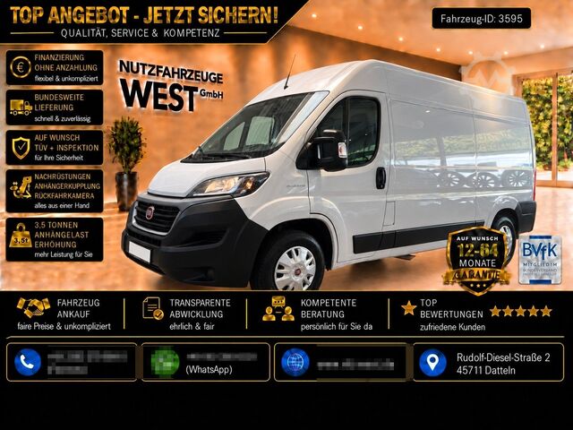 Kastenwagen hoch FIAT Ducato 2,3 Blue-HDI *Hoch+Lang*L2-H2*Garantie*