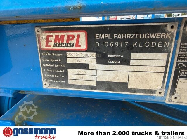 Trailer  Empl TL 6,4 Spezial-Tiefladeanhänger, Ex-Polizei