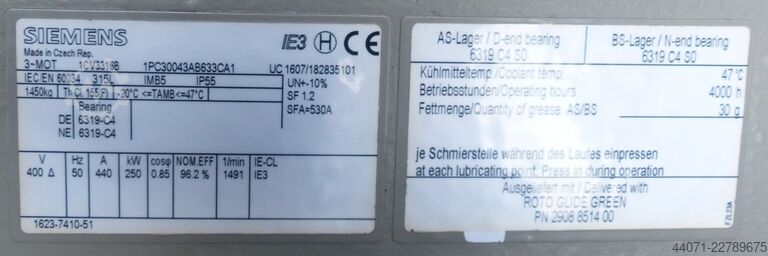 Screw compressor GA 250 Atlas Copco GA 250