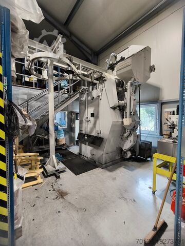 Hängebahn Schleuderrad Kugelstrahlanlage Berger Taifun