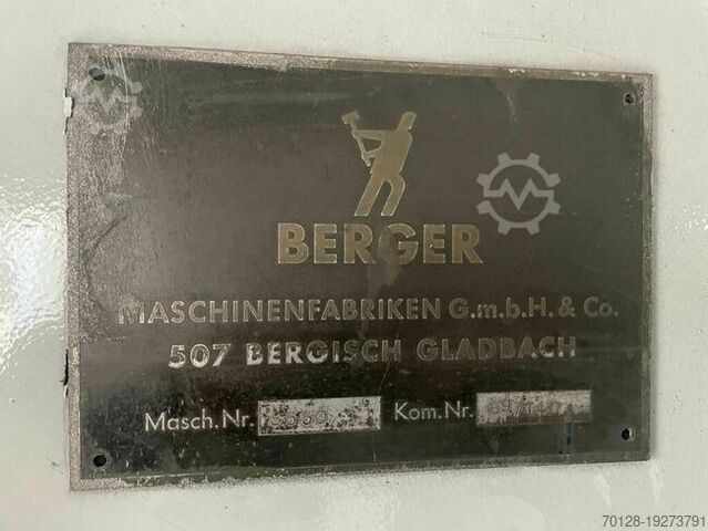 Hängebahn Schleuderrad Kugelstrahlanlage Berger Taifun