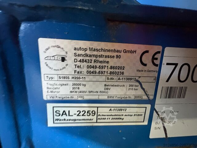 Lift table Autop SAL-2259