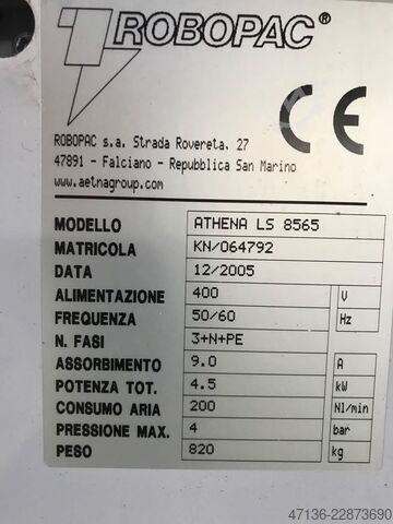 Vacuum shrink packer Robopac Athena LS 8565