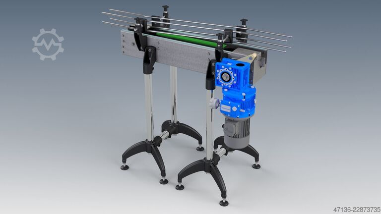 Traction head with adjustable speed motor and double side connection  Parallelstation mit Geschwindigskeitsregelung