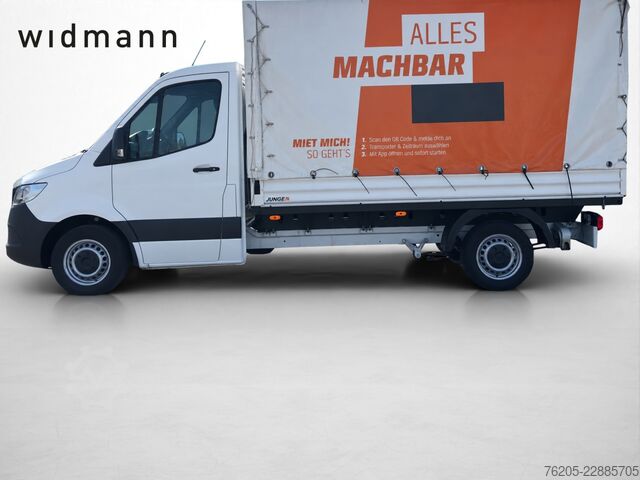 Curtain sider van Mercedes-Benz Sprinter 315 CDI Pritsche Plane KlimaA