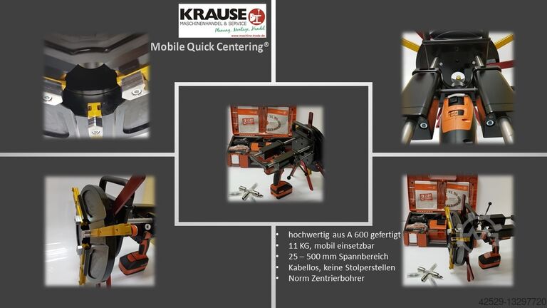 Mobile portable centering device Krause - Made in Germany Mobile Quick Centering