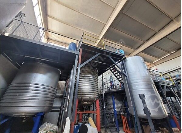 Pressure vessel CHEMICAL PRODUCTION PLANT/REACTORS STAINLESS STEEL SYSTEM WITH RECIPES