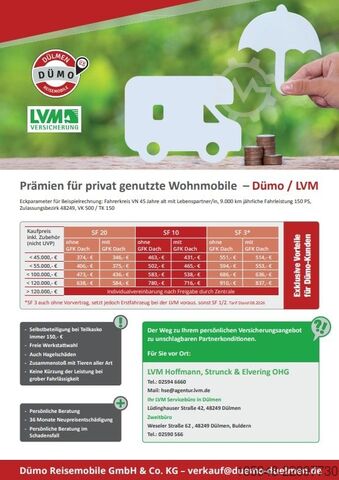 Teilintegriertes Wohnmobil SUNLIGHT SUNLIGHT V66 VAN