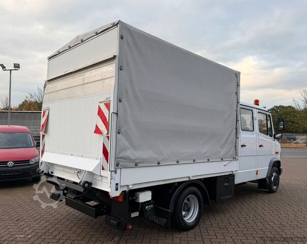 Curtain sider van MERCEDES-BENZ Vario 614 D DoKa PP/ DPF/ LBW 1.0t/ AHK/ Org. KM