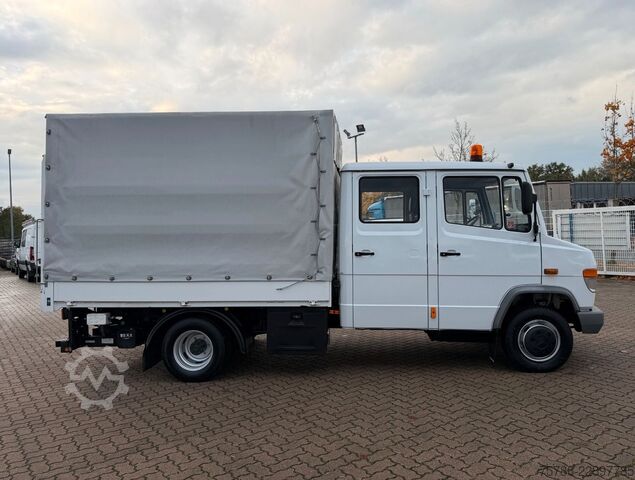 Curtain sider van MERCEDES-BENZ Vario 614 D DoKa PP/ DPF/ LBW 1.0t/ AHK/ Org. KM