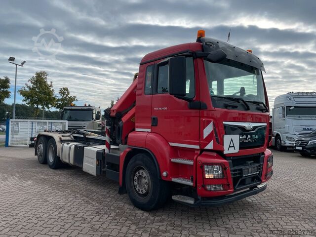 Truck mounted crane MAN TGS 26.400 6x2 BL/ Pk 17001 5+6+Funk/ AC/  AHK