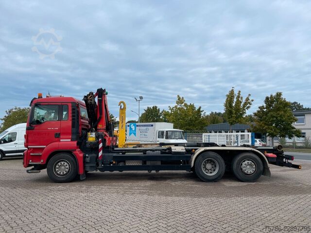 Truck mounted crane MAN TGS 26.400 6x2 BL/ Pk 17001 5+6+Funk/ AC/  AHK