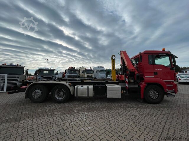 Truck mounted crane MAN TGS 26.400 6x2 BL/ Pk 17001 5+6+Funk/ AC/  AHK