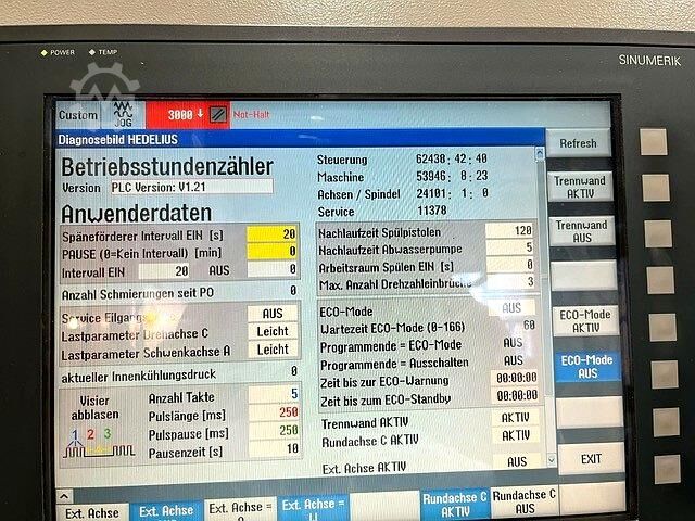 Horizontal machining center Hedelius RS805