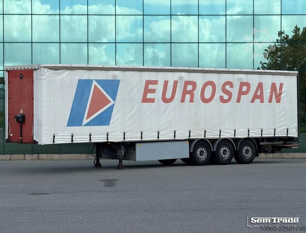 Open semitrailer with tarp SAMRO ST39WGRA BPW AXLES DISC BRAKES SLIDING ROOF TAIL