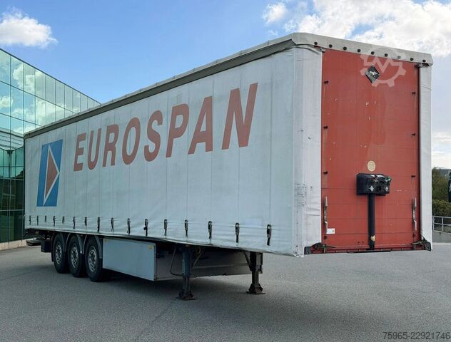 Open semitrailer with tarp SAMRO ST39WGRA BPW AXLES DISC BRAKES SLIDING ROOF TAIL