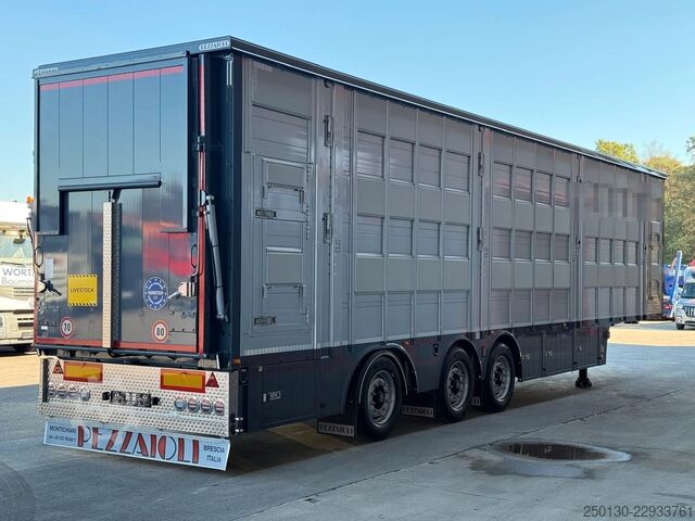 Viehtransporter Auflieger PEZZIOLI SBA63 3.Stock *NEU* NLA/Tränke/Hubdach/