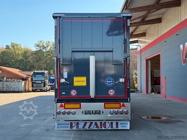 Viehtransporter Auflieger PEZZIOLI SBA63 3.Stock *NEU* NLA/Tränke/Hubdach/