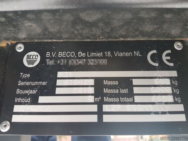 Pallet fork Beco PZ1 palletbord