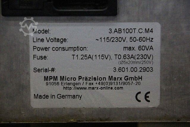 Balancing device MPM 3.AB100T.C.M4