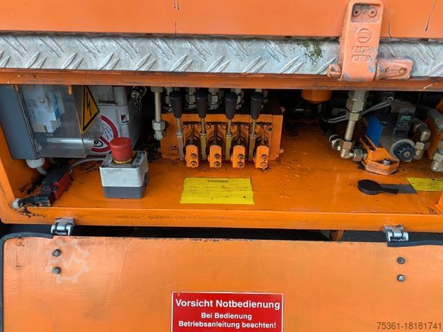 Working platform truck MERCEDES-BENZ Atego 812 BISON stematec TKA 17 Hubarbeitsbühne