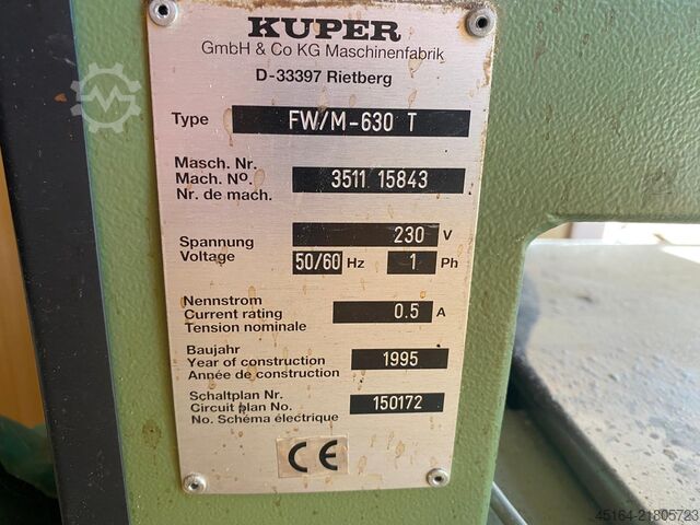 Veneer splicing machine Kuper FW/M-630 T