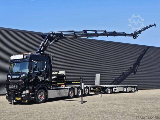 Kranwagen Scania S520 V8 8X2*6 / HIAB 55 tm + JIB / GS MEPPEL AA...