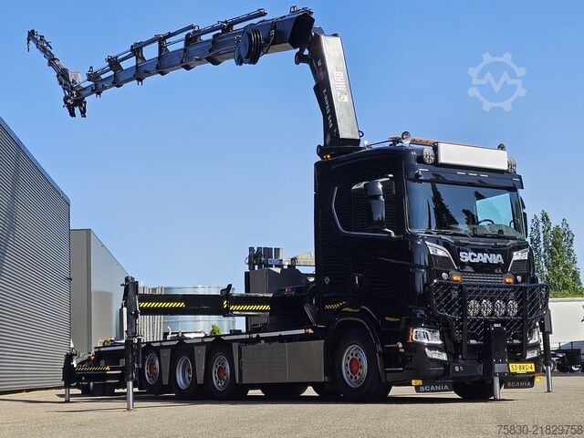 Kranwagen Scania S520 V8 8X2*6 / HIAB 55 tm + JIB / GS MEPPEL AA...