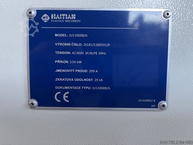 Injection molding machine Haitian JUL13000II/8400H