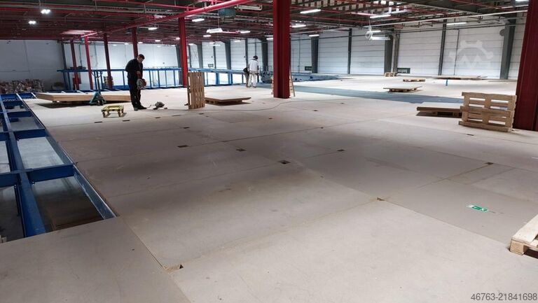Mezzanine floor, 500 kg/m² load capacity, approx. 2,000 m² Pro Man Stahlbau