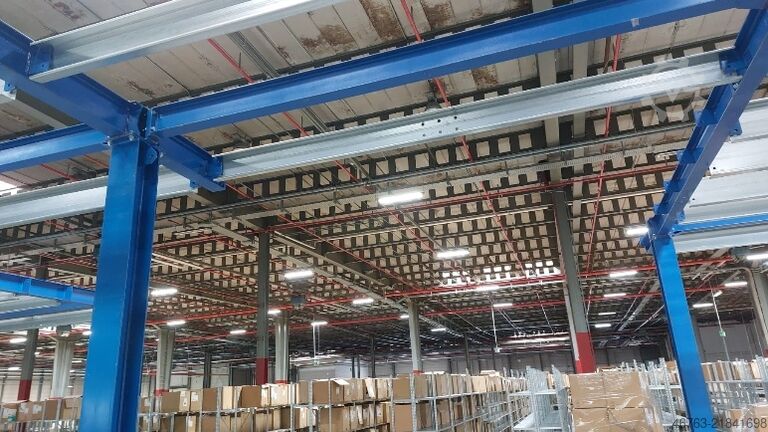 Mezzanine floor, 500 kg/m² load capacity, approx. 2,000 m² Pro Man Stahlbau
