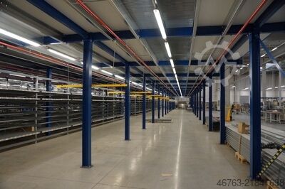 Mezzanine floor, 500 kg/m² load capacity, approx. 2,000 m² Pro Man Stahlbau