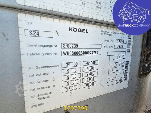 Sliding tarpaulins Kögel 