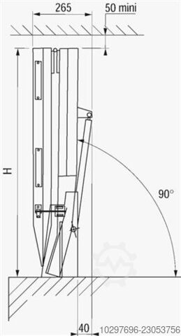 Drive-on ramp, aluminum, L2400 x W800 mm - 1 piece  