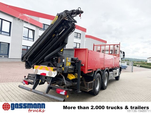 LKW mit Pritsche (offen) MAN TGS 33.400 6x4 BB, Navi, Heckkran PK18002-EH C,