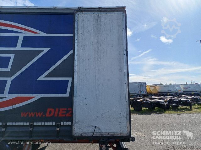Open semitrailer with tarp Berger Curtainsider Mega