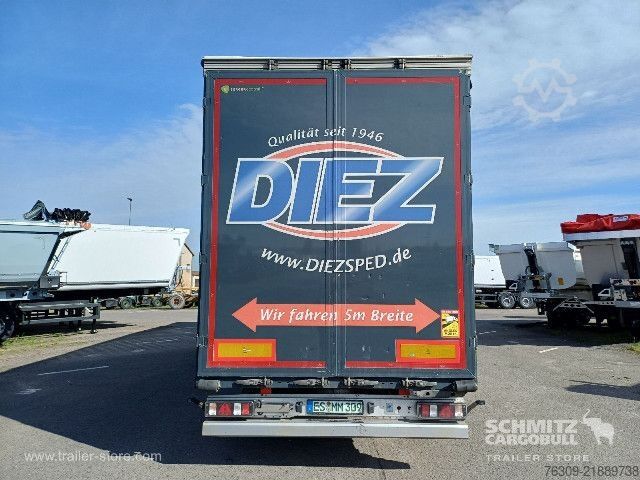 Open semitrailer with tarp Berger Curtainsider Mega
