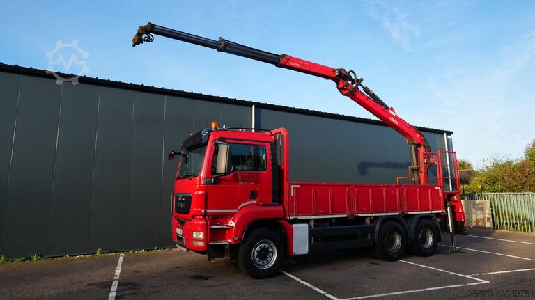 MAN TGS 33.440 6x4 open box with Palfinger crane MAN TGS 33.440 6x4 open box with Palfinger crane