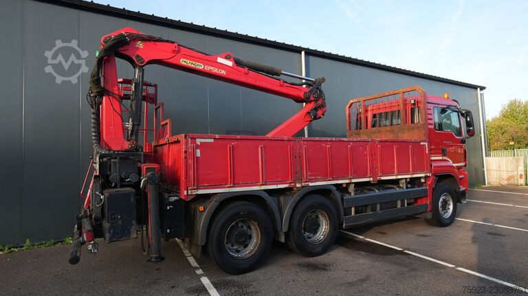 MAN TGS 33.440 6x4 open box with Palfinger crane MAN TGS 33.440 6x4 open box with Palfinger crane
