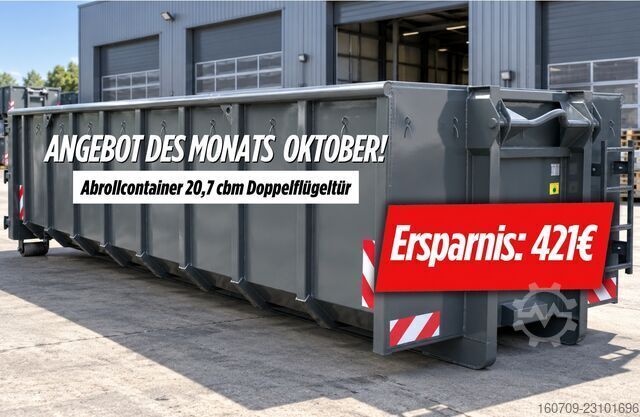 Abrollcontainer Monza 20,7 m³ - Doppelflügeltür