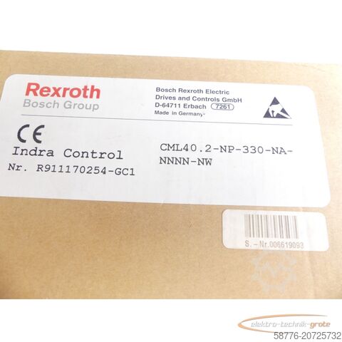 Component Rexroth CML40.2-NP-330-NA-NNNN-NW MNR: R911170254-GC1 - ! -