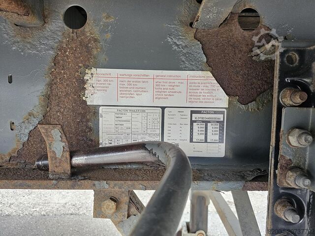 2009 PACTON TBD344 | STEERING AXLE | HOLLAND TRAILER |HEAVY DUTY| TUV/ APK 20-1-2026. PACTON TBD344 | STEERING AXLE | HOLLAND TRAILER |HEAVY...